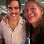 Chris Jericho Instagram - Great chat with my bro @eliroth talking his new hit movie @thanksgivingmovie on @talkisjericho NOW! #EliRoth discusses the origin of his new boffo box office holiday horror, his goal to make it an annual franchise, delving into the intricacies of the New England accent, his philosophy behind the kills in the movie, the history of his killer #JohnCarver, the giant hornets of Italy, why it was time for him to make another horror film, learning from @tarantinoxx, #BruceWillis & @cate_blanchettofficial, his opinions on streaming vs theatrical releases, filming in Canada, encouraging his young cast to bond, why @patrickdempsey never used his Maine accent onscreen before, how his movies never had one specific killer, #pumpkinbeer, Fargo accents, @ironmaiden, why he prefers Freddy over Jason & more on @spotify, @itunes and @applepodcasts NOW! @siriusxm @siriusxmfightnation Plymouth, Massachusetts