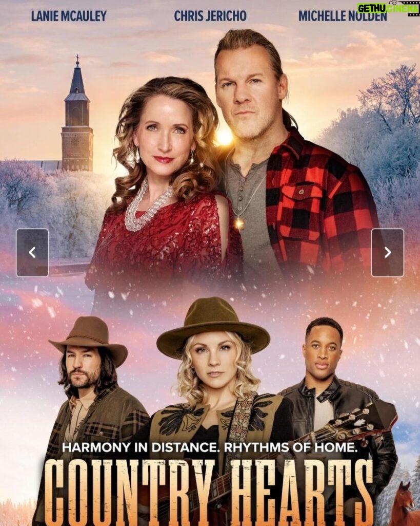 Chris Jericho Instagram - Great chat with my #CountryHearts costar @laniemcauley, live from Tokyo, on @talkisjericho NOW! Lanie plays my daughter in the #CountryHearts movies on @up_tv in the USA & @schearthome in Canada and we share stories from the set including working with horses, performing in character, shooting two films back-to-back with different directors and embracing the family values in the made-for-TV drama. We also talk about our characters (Lanie plays Tori and Chris plays Bones), crying on cue, and drawing from real life experiences to bring it all to life. Plus, Lanie talks about her career as a child actress doing @barbie & #Bratz commercials, horror films, other Christmas movies, #TalladegaNights, her music career, hairstyles, falling in love during the pandemic & more on @spotify, @itunes and @applepodcasts NOW! @siriusxm @siriusxmfightnation