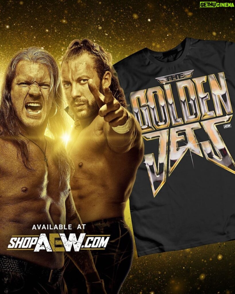 Chris Jericho Instagram - Get your official #GoldenJets shirt at Shopaew.com NOW! @aew @shopaew @kennyomegamanx Winnipeg, Manitoba, Canada
