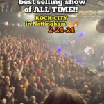 Chris Jericho Instagram - ROCK CITY! 🔥 You broke our record for the most #fozzy tickets sold for a single show EVER!! 🎫 THANK YOU, @rockcitynottingham for a #Rock show for the ages! What a crowd!! Can you believe that we only have TWO more dates left on our ‘Spotlight on the UK’ Tour? We’ll see you tomorrow, Buckley 🤘 #nottingham #ukmusic #uk Video: @jaydeeandcoke x @lastminuteleese Nottingham