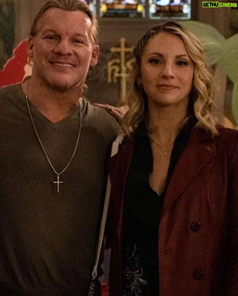 Chris Jericho Instagram - Great chat with my #CountryHearts costar @laniemcauley, live from Tokyo, on @talkisjericho NOW! Lanie plays my daughter in the #CountryHearts movies on @up_tv in the USA & @schearthome in Canada and we share stories from the set including working with horses, performing in character, shooting two films back-to-back with different directors and embracing the family values in the made-for-TV drama. We also talk about our characters (Lanie plays Tori and Chris plays Bones), crying on cue, and drawing from real life experiences to bring it all to life. Plus, Lanie talks about her career as a child actress doing @barbie & #Bratz commercials, horror films, other Christmas movies, #TalladegaNights, her music career, hairstyles, falling in love during the pandemic & more on @spotify, @itunes and @applepodcasts NOW! @siriusxm @siriusxmfightnation