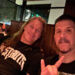 Chris Jericho Instagram - Awesome seeing my great friend @charbenante last night in LA! Always a blast to talk about music and life! Some very cool stuff coming from Charlie and his bands very soon….Up the irons! Los Angeles, California