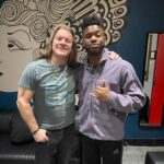 Chris Jericho Instagram - Great to see my bro and the hottest free agent in the wrestling biz, @theojmo at @electricballroomcamden today!! He’s the @jericho_cruise Oceanic Champion and just had a match of the year candidate with @willospreay at @revprouk a few days ago! I knew it the moment I worked with him at #PWG last year that he was something special…and as usual I was right! Looking forward to many more great things from him and Im sure we will see him next year on #SixOnTheBeach! #MichaelOku @fozzyrock Camden Town