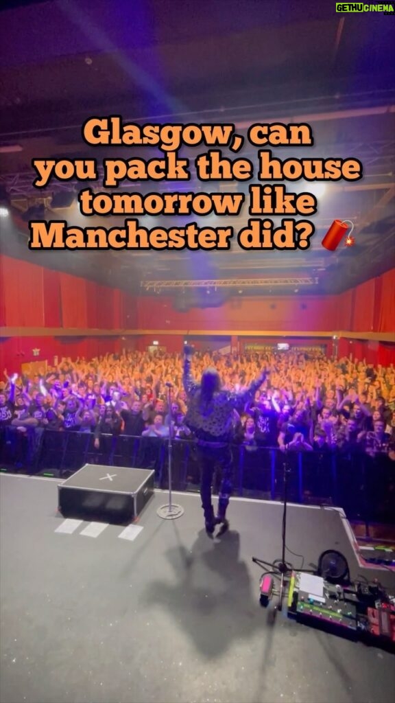 Chris Jericho Instagram - Glasgow, we’re counting on you to come through tomorrow like #Manchester did, got it?! 🤜🏴󠁧󠁢󠁳󠁣󠁴󠁿🤛 We’ll see you tomorrow at @qmunion 🎫 Last minute tix/VIP at FOZZYROCK.com #fozzy #rockmusic #scotland Glasgow, Scotland