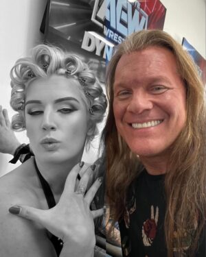 Chris Jericho Instagram - Had a lovely visit with the exquisite Timeless @tonistorm_  on @talkisjericho NOW!  After careful consideration, Head of Studio, Mr. @tonyrkhan granted permission for the  Timeless one to do an in-depth interview with me, Mr. Lionheart, Chris Jericho!  Ms. Storm discusses her relationship with her adoring butler, #Luther, her new eager assistant @mariahmayx and her nemesis, @shidahikaru.  She talks about props, shoes, robes, rashes and small-mouth Caribbean sea bass, her big plans for next year’s AEW All In London at @wembleystadium, the variety show she plans to do on the next @jericho_cruise #SixOnTheBeach, working with Japanese directors, her water musical motion picture , why she refuses to walk and how Luther must carry her as a result and so much more on @spotify, @itunes and @stitcherpodcasts NOW! @siriusxmoctane @siriusxmfightnation