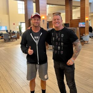 Chris Jericho Instagram - After 20 years, @nicnemeth has left @wwe and made his way to @njpw1972 AND @talkisjericho!  #NicNemeth shares the story behind his New Japan Pro Wrestling debut (FYI-we recorded this before he made his debut with @tnawrestling) and how he managed to keep it a secret, getting his  #WWE release after nearly 20 years and what the higher ups had to say about it. He recalls his time training at @ovwwrestling , learning from @stormwrestlingacademy and @chavoguerrerojr, how David Diggler turned into #DolphZiggler, and how he made the most of his record losses at WWE. He also breaks down his two WWE World Heavyweight title runs involving @ratedrcope & Alberto Del Rio respectively, and tells his crazy Money In The Bank briefcase story. Plus, Nic recalls Shawn Michaels’ feedback about his matches, the rise & fall of the #SpiritSquad, he shares his journey into stand-up comedy with his brother, @AEW star @ryrynemnem, the time he almost got his parents kicked out of a WWE show and more on @spotify, @itunes and @stitcherpodcasts NOW! @siriusxm @siriusxmfightnation