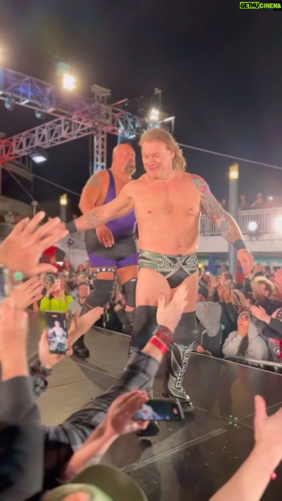 Chris Jericho Instagram - Name another place where you’ll see @chrisjerichofozzy, @paulwight, @testifydvon, @themilanmiracle, @theaustingunn, @thecoltengunn, @ultimodragon_oficial, @speedballbailey, @don.callis, @true_will_hobbs, @lance_hoyt, @kylefletcherpro and @bullyray3d BATTLING in the ring AT. THE. SAME. TIME. Ragers, we thank you for a LEGENDARY ending to The Five Alive! ⛴ 🎥: @jessicaxgolich #fivealive #jerichocruise Miami, Florida