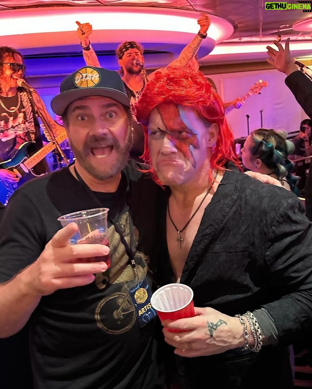 Chris Jericho Instagram - The @jericho_cruise #FiveAlive was a HUGE success and it was such a blast having so many awesome family & friends there, (including my sweetie @lockon27, who crushed her @dollyparton costume! ❤️) along with some of the best bands, comedians and pro wrestlers EEVVEERR!!! Don’t miss out on #SixOnTheBeach next year… grab your sweetie and go to Chrisjerichocruise.com to sign up for the presale NOW! Norwegian Pearl