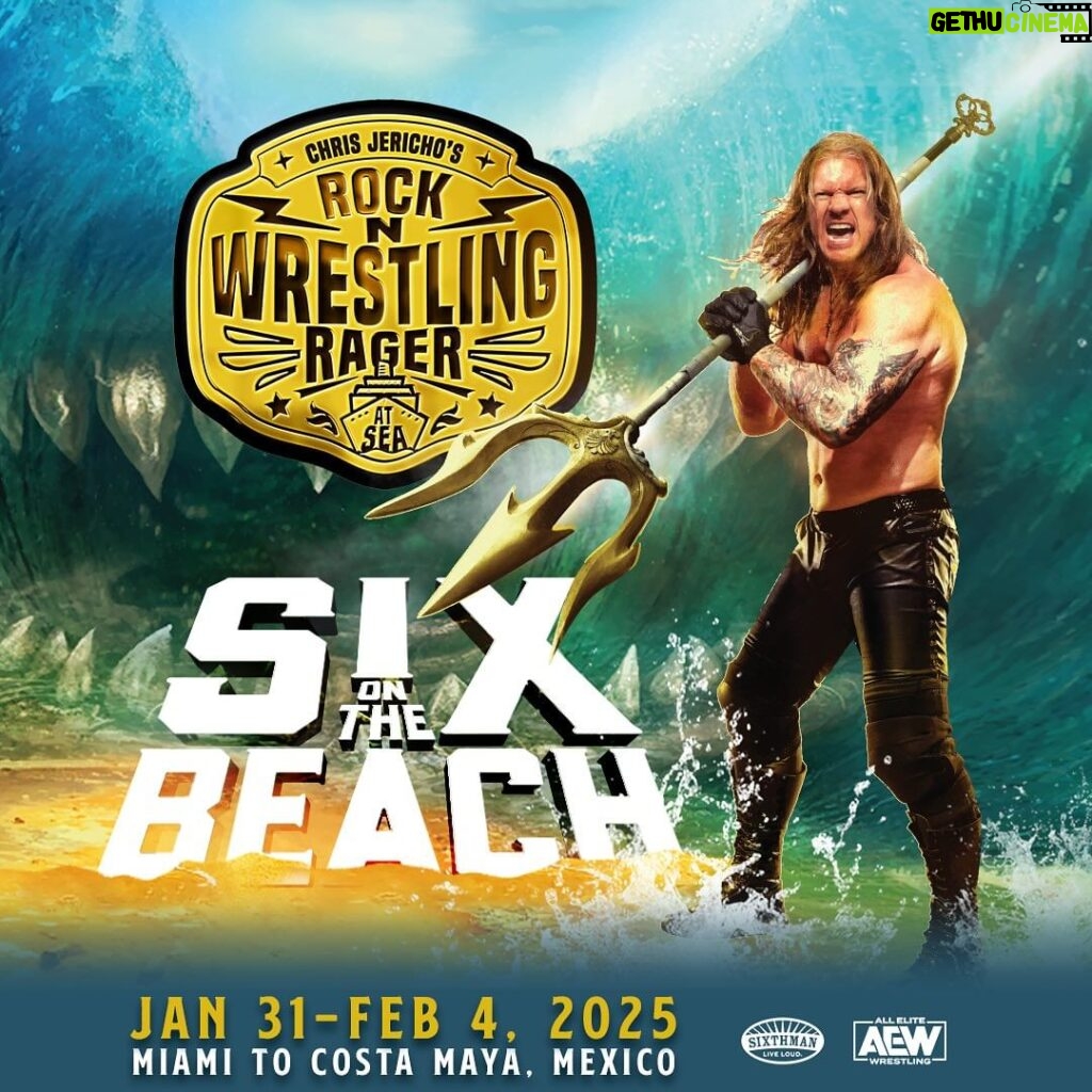 Chris Jericho Instagram - THANK YOU RAGERS, for an unforgettable #fivealive! 🌊 We couldn’t have done it without each and everyone of you, and we hope to see everyone on SIX ON THE BEACH, January 31-February 4, 2025. SWIPE ➡ for more details and be sure to keep these dates in your calendar 🗓 First Round Pre-Sale Sign Up Deadline: February 6 @ 11:59 PM ET Final Pre-Sale Sign Up Deadline: February 11 @ 11:59 PM ET Public On-Sale: February 13 @ 2 PM ET Sign up for the pre-sale NOW at chrisjerichocruise.com 🤘🏼 📸 : @willbyington