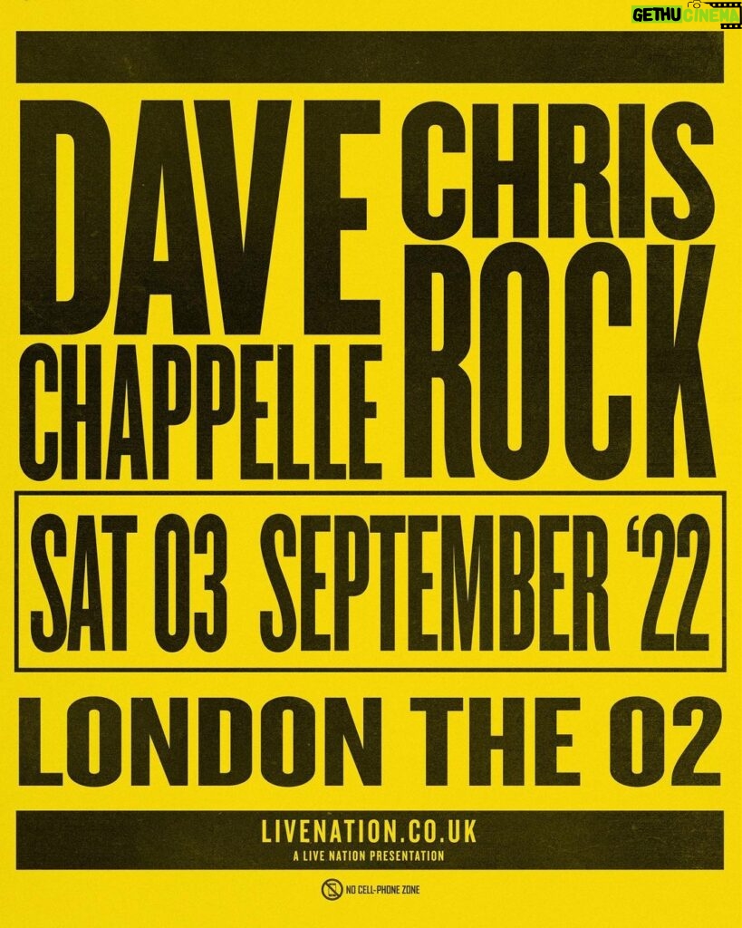 Chris Rock Instagram - This is really happening. 02 Arena London