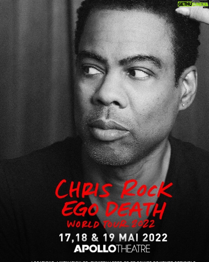 Chris Rock Instagram - Three nights in Paris . More dates to come