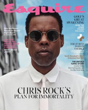 Chris Rock Instagram - Esquire: @esquire
Interview: @mitchsjackson
Photographer: @dario.studio
Styling: @chloehartstein
Creative Director: @nicksullivanesq
Design Director: @rw3ll
Groomer: @lisadeveauxofficial
Executive Director, Entertainment: @randipeck