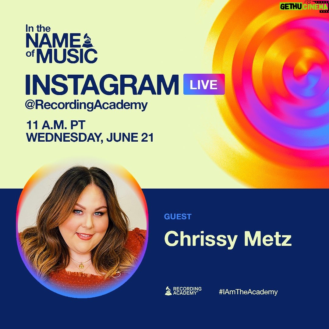 Chrissy Metz Instagram - 🎶 Recording Academy Class of 2023: Join me tomorrow at 11 A.M. PT / 2 P.M. ET for an IG Live conversation hosted by @recordingacademy, with #RecordingAcademy’s Senior Director Ashley Thomas (@ashleymcoleman_) and newly invited members @myles.frost and @therap_unzel. #IamTheAcademy
