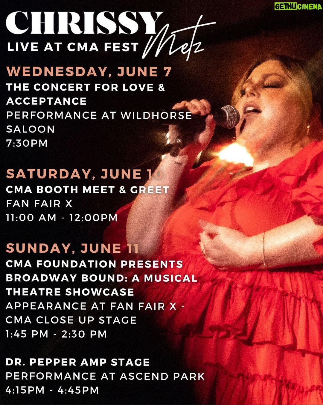 Chrissy Metz Instagram - It’s time!!! See you this week, Nashville! 💛☀️🤠 #cmafest @cma Nashville, Tennessee