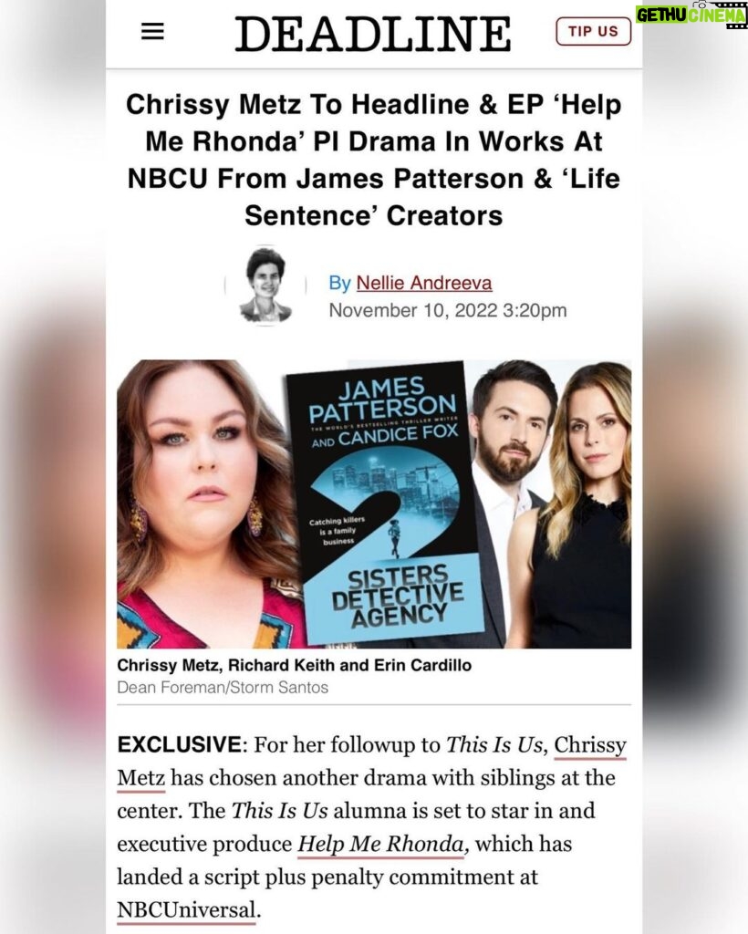 Chrissy Metz Instagram - Can’t wait to let these beautiful Birds fly! Excited to traverse this wild world and grateful to everyone involved who are making it possible. #HelpMeRhonda @richkeith @theerincardillo @deadline @jamespattersonbooks