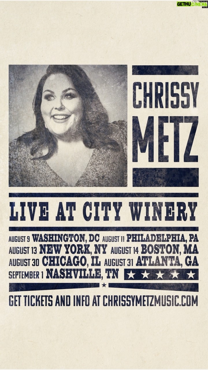 Chrissy Metz Instagram - Tickets are officially on sale for ALL of our #CityWinery shows. Get yours at the link in my bio, then let your girl know in the comments below where I will see you! I. Can’t. Wait. 🍷✨