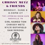 Chrissy Metz Instagram - Kickin’ off a great week of country music in Nashville at the @listeningroomcafe! These are some of the most talented songwriters I know and I can’t wait to share the stage with them. Get tickets now - link in bio & story! 💛 p.s can we talk about how this is a @nbc party?? @girlnamedtom @samderosa @kylierothfield The Listening Room Cafe