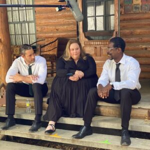 Chrissy Metz Instagram - “And they said, that’s three. Big three.” BT 4EVER 🖤 @nbcthisisus @nbc @sterlingkbrown @justinhartley  #thisisus #thisisusfinalchapter