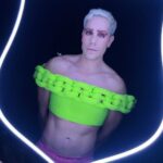 Christian Chávez Instagram – Fruit loops 🍉 🍌 🍎 
Diseño : @pablo_palomeque_ 
Mua: @makeupbyponcho Foro Sol – Ciudad De Mexico