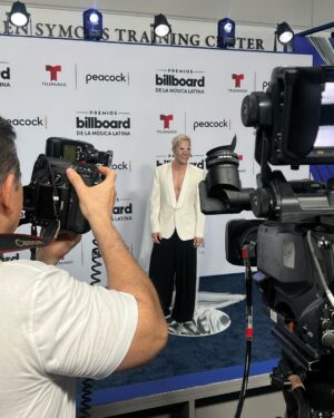 Christian Chávez Instagram - The gang at the @billboardlatin