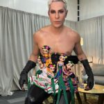 Christian Chávez Instagram - Enamórate de ti, de la vida y luego de quien tú quieras #fridakahlo 🍉❤️‍🔥 Design: @christianchavezreal & @pablo_palomeque_ Ha sido un placer crear contigo … gracias por hacerme volar 🙏🏼😂 💄 @makeupbyponcho Estadio Azteca