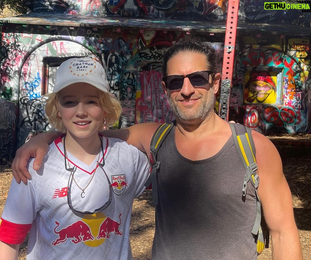 Christian Convery Instagram - Awesome hike at Murphy’s Ranch and so great to catch up with you Sean! @feedthemonsters #hiking #businesstrip #worktrip Pacific Palisades, LA, California
