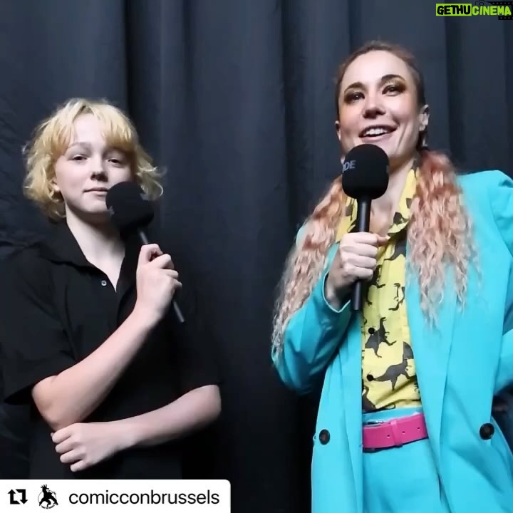 Christian Convery Instagram - It was a blast talking with you! @comicconbrussels !😄#comicconbrussels2023 #comicconbrussels Brussels, Belgium