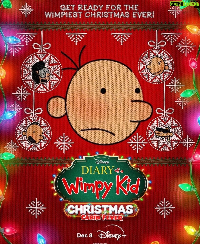 Christian Convery Instagram - Catch me as retuning Fregley in Diary of a Wimpy Kid Christmas Cabin Fever! Now streaming on Disney Plus