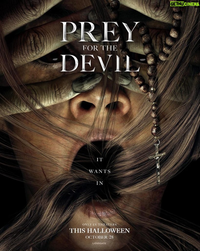 Christian Navarro Instagram - This Halloween Weekend… It wants in. In theaters October 28th, 2022 #PreyForTheDevil @lionsgate @preyforthedevil