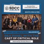 Christian Navarro Instagram – If you know me you know I’ve fallen in love with @dndwizards and all things #ttrpg and it’s been incredible meeting some of my heroes in that world. @critical_role thank you so much for the chance to be a part of your story and I’m overjoyed to share my first #sdcc with all of you. I will see you there!