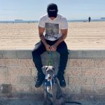 Christian Navarro Instagram - Beach. Boy. Dog. Los Angeles, California
