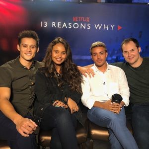Christian Navarro Instagram - Press day with the day one homies. 
#13reasonswhy #netflix #season3
