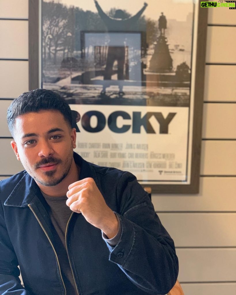 Christian Navarro Instagram - Some set dressing. Idk if I’m allowed to share but i just wanted @officialslystallone to see his influence reaches into so many mediums including our little labor of love @13reasonswhy #rocky #tonypadilla
