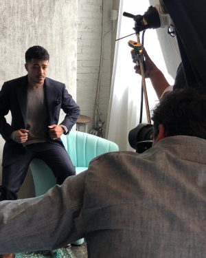 Christian Navarro Instagram - Smile with your eyes. 
#Burberry