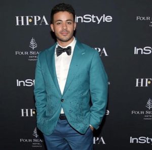 Christian Navarro Instagram - This was pre-tequila shots but post-premier of @foxsearchlight @canyoueverforgiveme and my first introduction to the #HFPA 
@mattjames_  slimmed down. Drip drip brother.