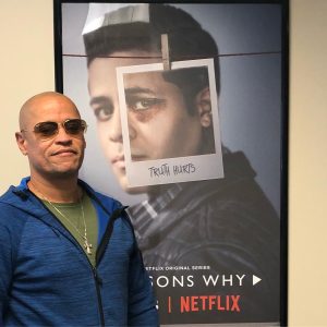 Christian Navarro Instagram - Dad stopped by the office. The guy behind him looks a little beat up.