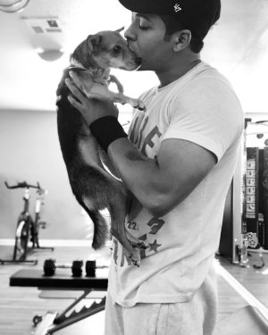 Christian Navarro Instagram - @rossbutler I see your gym pic and raise you a cute dog pic. In the gym. Top that.