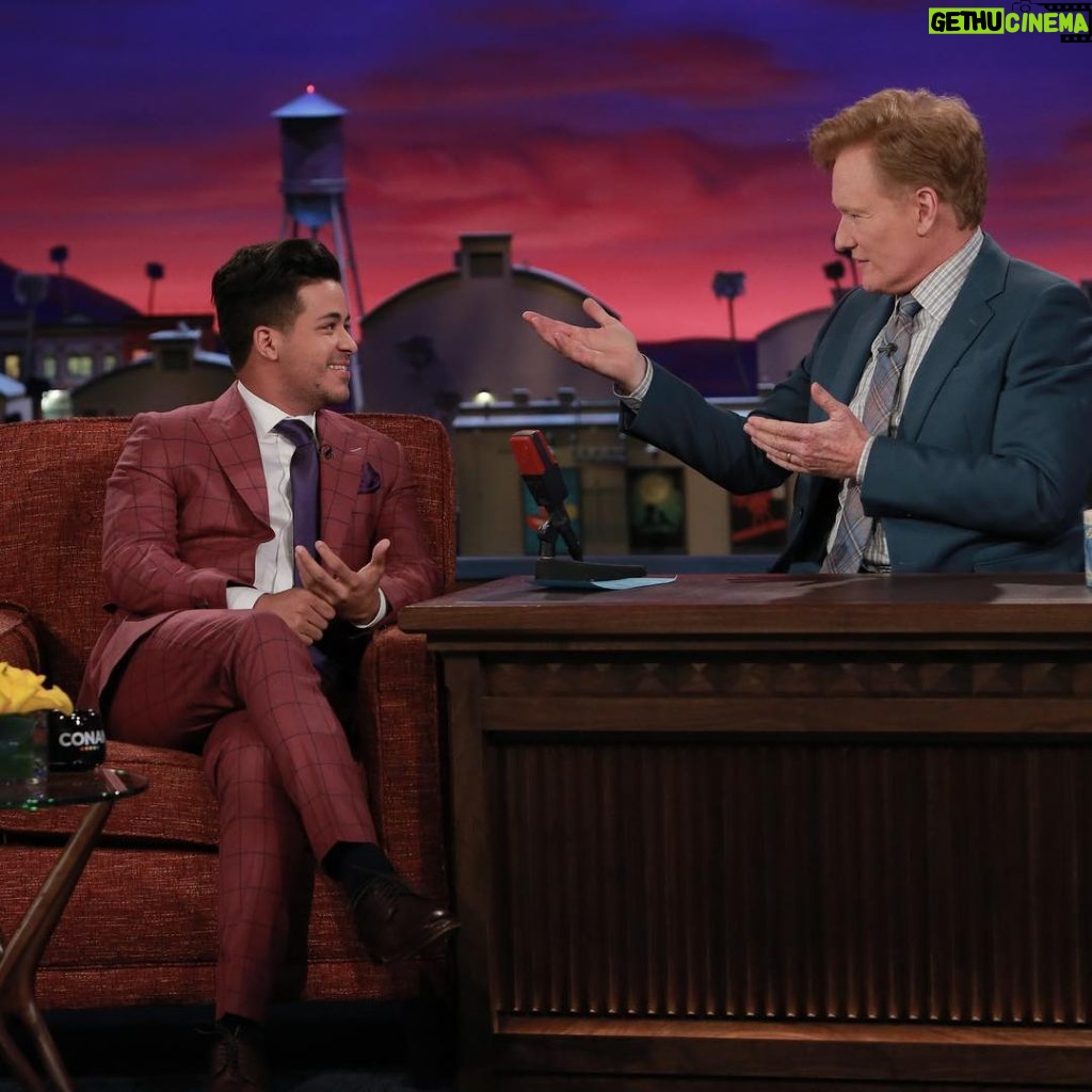 Christian Navarro Instagram - Thank you @teamcoco for having me. A brilliant introduction to the world of late night tv. Thank you to @davidalanstyle for the beautiful suit. And @drbeardhollywood for the beard trim. Please check it out tonight on @tbsnetwork at 11pmET. #13reasonswhy #tonypadilla #conan