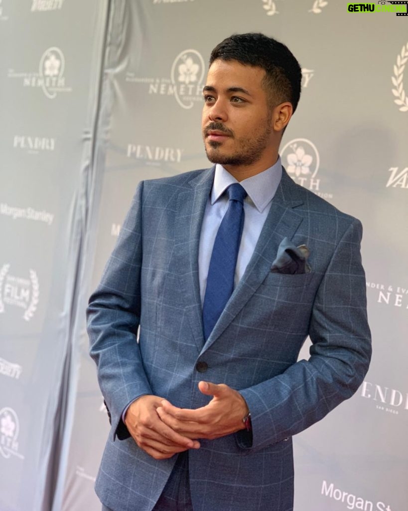 Christian Navarro Instagram - I grew up dreaming of moments like tonight. @sdfilmfestival honored me as their 2018 Rising Star. As I said in my acceptance speech, I grew up watching my parents, NY police officers, run towards the danger others ran away from. They instilled in me a true duty and responsibility to my fellow man/woman. Ive only ever wanted to find a way to use my talent and work ethic to help others. Tonight, amongst new friends, legends, and titans of the industry I was seen, heard, and accepted as a peer. Words fall short of expressing my gratitude. This one was for Grandpa. Go check out @canyoueverforgiveme in theaters October 16th, or watch @13reasonswhy on @netflix. Thank you to @hugo_official and @nordstrom for the suit. 🙏🏽 San Diego, California