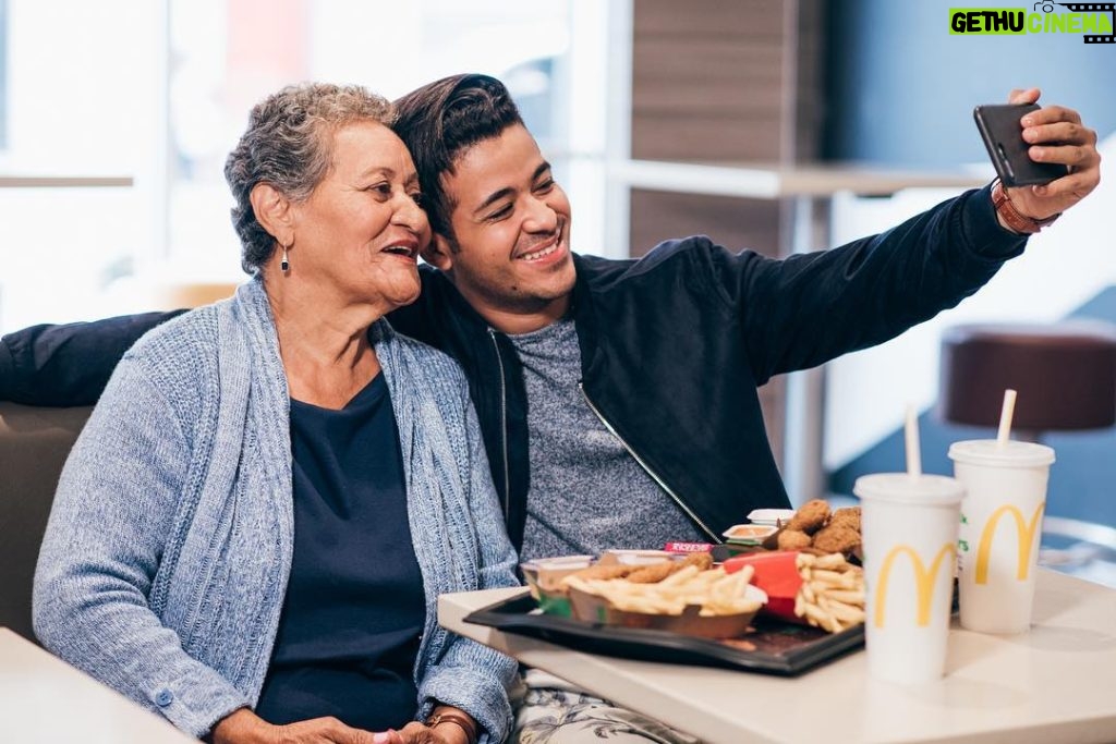 Christian Navarro Instagram - #ad It’s not easy finding a lunch that is good enough for Grandma...Thankfully there's @McDonalds juicy new #ButtermilkCrispyTenders! Between filming and travel, I try to make every moment we have together special... and delicious! Make sure to stop by today for “Bring Your Grandma to McDonald’s Day” and get her a meal you know she’ll love 😀 bit.ly/2yRUdqg