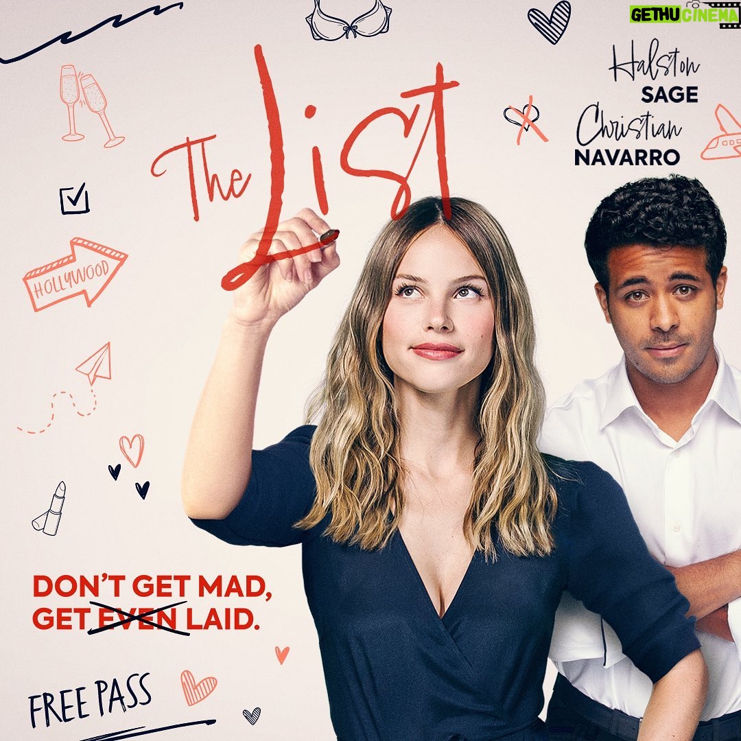 Christian Navarro Instagram - The List, coming to a screen near you in August! Who’s on your List??? @halstonsage @nbcuniversal