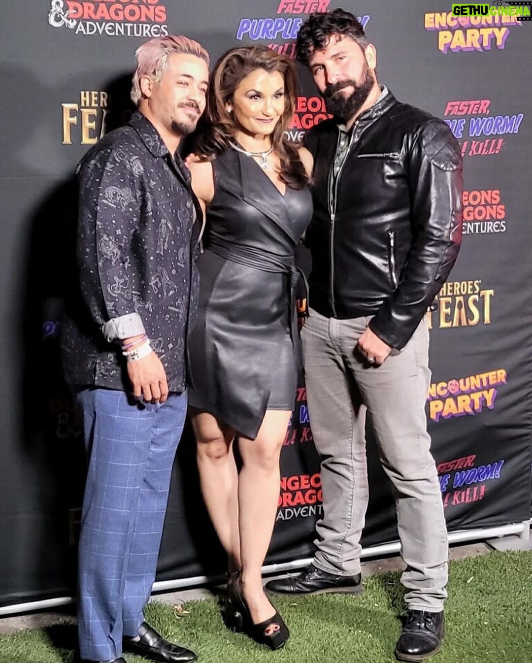 Christian Navarro Instagram - Three nerds walk into a premier… @sweeetanj @luis.carazo