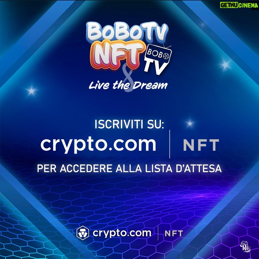 Christian Vieri Instagram - IMPORTANTE: è possibile iscriversi alla lista d'attesta per acquistare gli NFT della collezione BoboTV NFT - Live the Dream prima dell'uscita ufficiale! Per avere accesso garantito alla lista d'attesa è necessario essere iscritti su crypto.com/nft Puoi scoprire molto di più sulla collezione e accedere al form per l'iscrizione alla lista, cliccando sul nostro LINK in BIO o sul link diretto nelle stories.