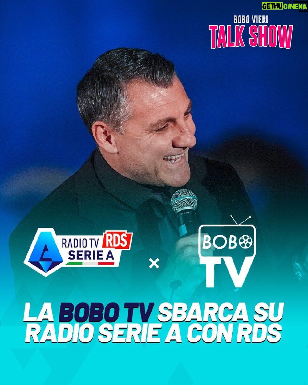 Christian Vieri Instagram - LA @bobotvofficial SBARCA SU "RADIO TV SERIE A CON RDS" ⚽️🎬 🗓️ Due appuntamenti al mese, il lunedì sera alle ore 21.00, con @christianvieri e tanti ospiti. Questa settimana @francescototti, @adrianoimperador, @markiuliano e @alino_diamanti @nicola_amoruso_ #RadioSerieA