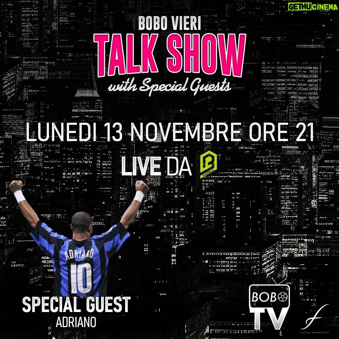 Christian Vieri Instagram - Ci vediamo lunedì sera con la @bobotvofficial @adrianoimperador ⚽️⚽️⚽️⚽️⚽️