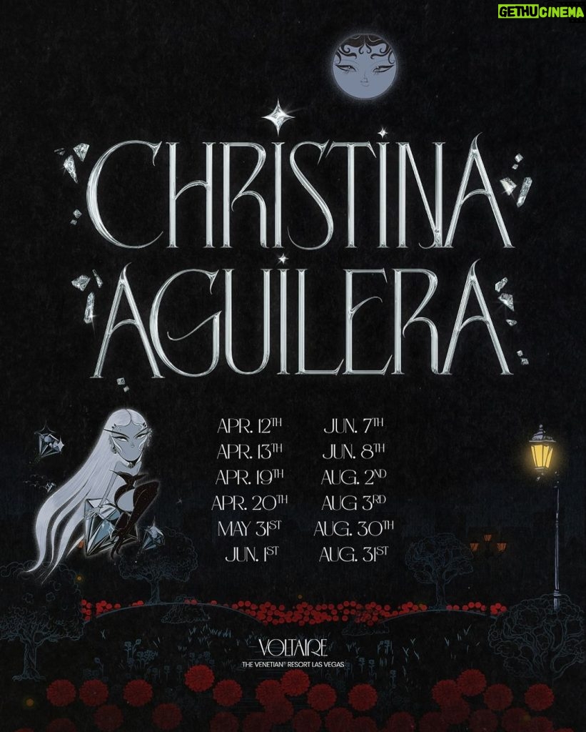 Christina Aguilera Instagram - Thank you for all the love and sold out shows 💋so blessed to announce that due to high demand we are opening up more tickets for my fighters!!! Can’t wait to spend more midnights with you 🕛 ✨🥂 link in bio