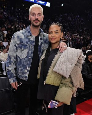 Christina Milian Instagram - Night out with hubby 💥NBA Game in Paris 💥 

Pic from our guy  @jim_ice Merci! #nba