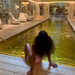 Christina Milian Instagram - Slow dip in pools of gold 🤎 ✨ @rosewoodhoteldecrillon Hôtel Crillon