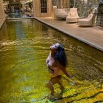 Christina Milian Instagram - Slow dip in pools of gold 🤎 ✨ @rosewoodhoteldecrillon Hôtel Crillon