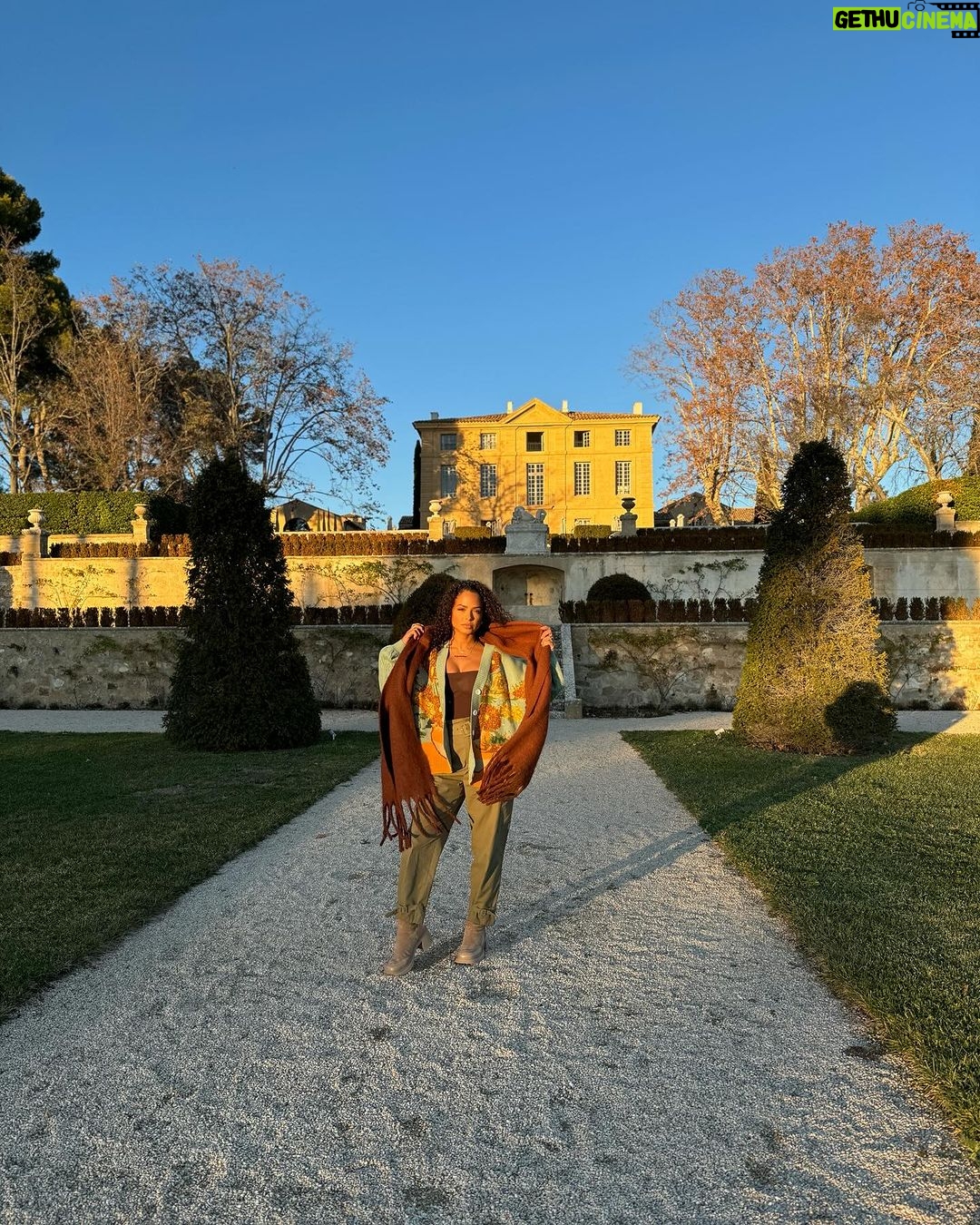 Christina Milian Instagram - Golden Hour brings a certain energy that’s so calm. So when it’s that time- take a break and enjoy the moment. 🌅✨ *on another note.. check out this chateau we stayed in for the night. It’s magical.. 📸 @mscarmenmilian #aixenprovence #france #chateau #travel #holiday #goldenhour #sunset Aix-en-Provence, France